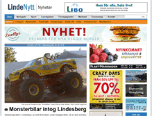 Tablet Screenshot of lindenytt.com